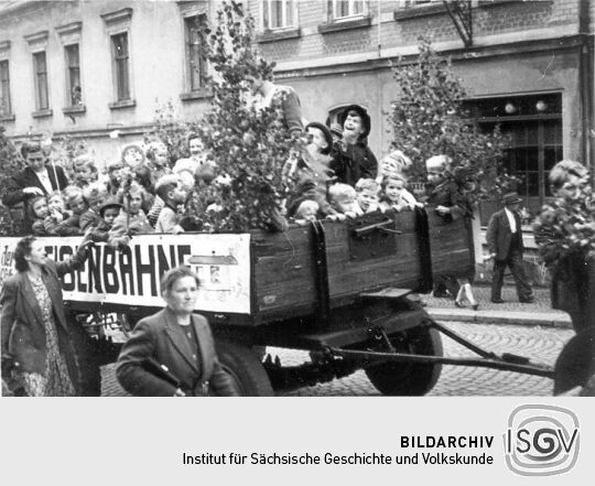 Festzug der Schrebergärtner in Schneeberg-Neustädtel