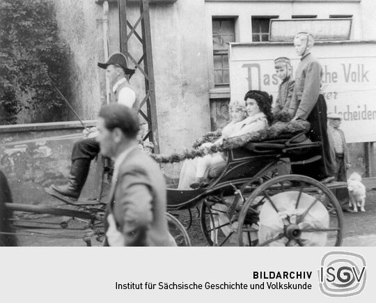 Festzug der Schrebergärtner in Schneeberg-Neustädtel