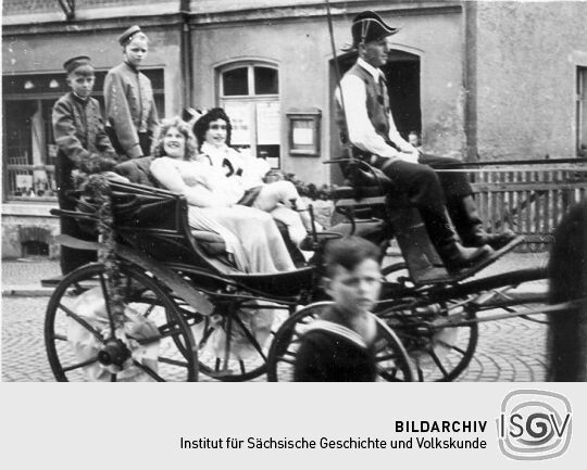 Festzug der Schrebergärtner in Schneeberg-Neustädtel