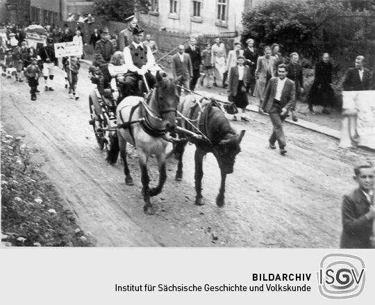 Festzug der Schrebergärtner in Schneeberg-Neustädtel