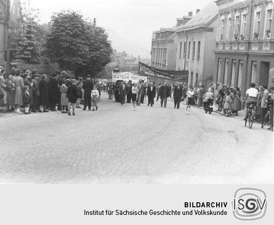 Festzug der Schrebergärtner in Schneeberg-Neustädtel