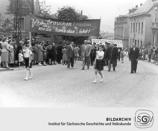 Festzug der Schrebergärtner in Schneeberg-Neustädtel