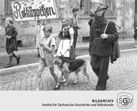 Festzug der Schrebergärtner in Schneeberg-Neustädtel