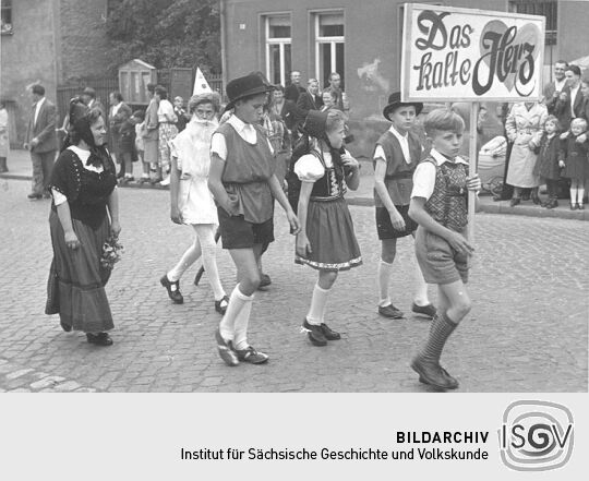 Festzug der Schrebergärtner in Schneeberg-Neustädtel