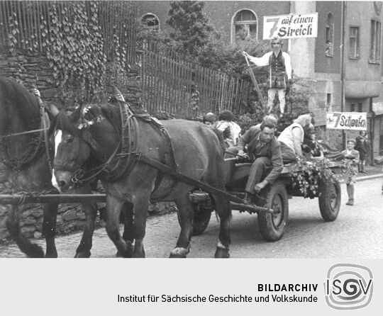 Festzug der Schrebrgärtner in Schneeberg-Neustädtel