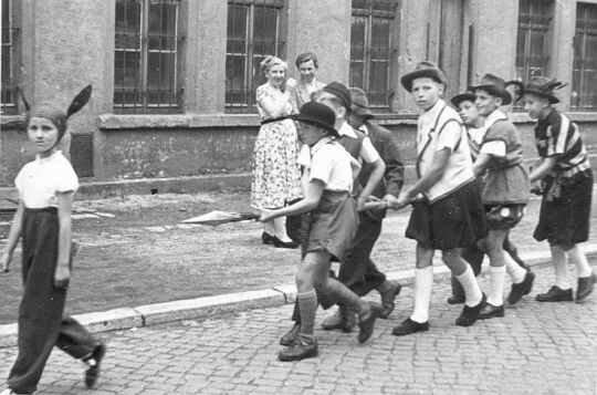 Festzug der Schrebergärtner in Schneeberg-Neustädtel