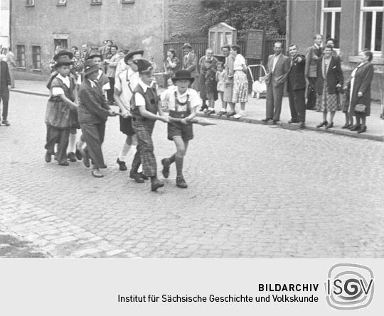 Festzug der Schrebergärtner in Schneeberg-Neustädtel