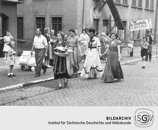 Festzug der Schrebergärtner in Schneeberg-Neustädtel