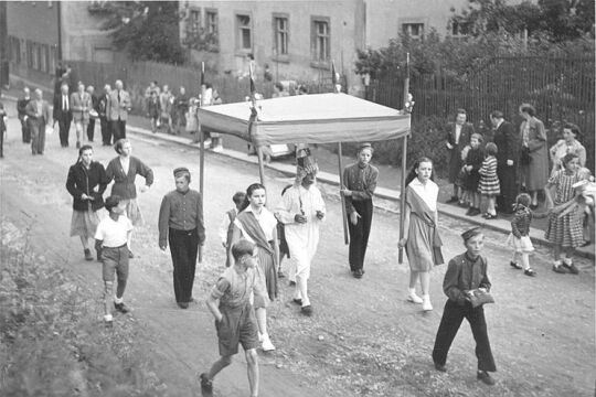 Festzug der Schrebergärtner in Schneeberg-Neustädtel