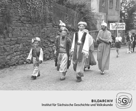 Festzug der Schrebergärtner in Schneeberg-Neustädtel