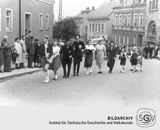 Festzug der Schrebergärtner in Schneeberg-Neustädtel