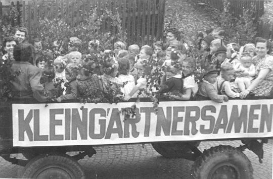 Festzug der Schrebergärtner in Schneeberg-Neustädtel