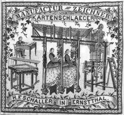 Bild: Gewebtes Reklameblatt