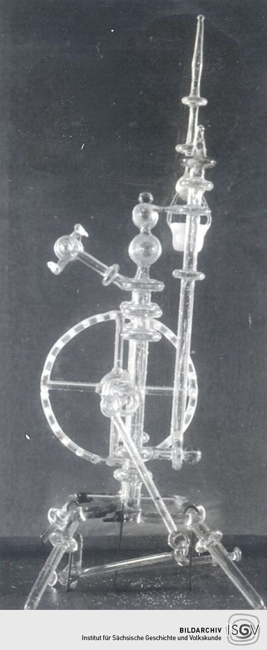 Spinnrad aus Glas