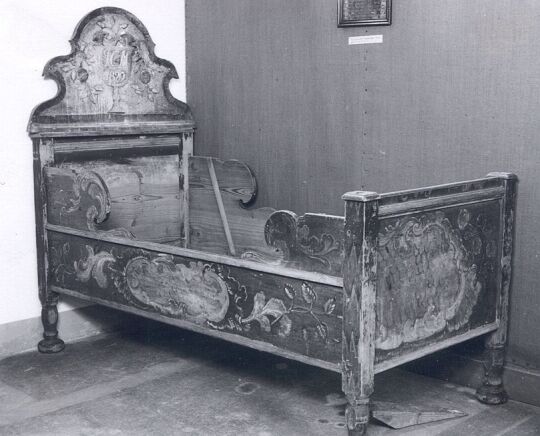 Bettgestell im Heimatmuseum Waldenburg