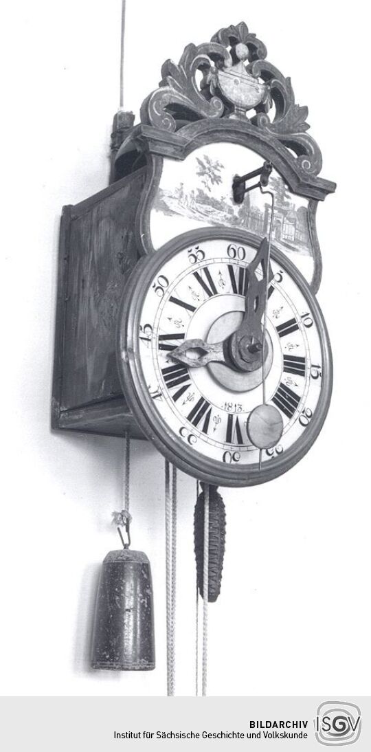 Wanduhr im Städtischen Museum Hohenstein-Ernstthal