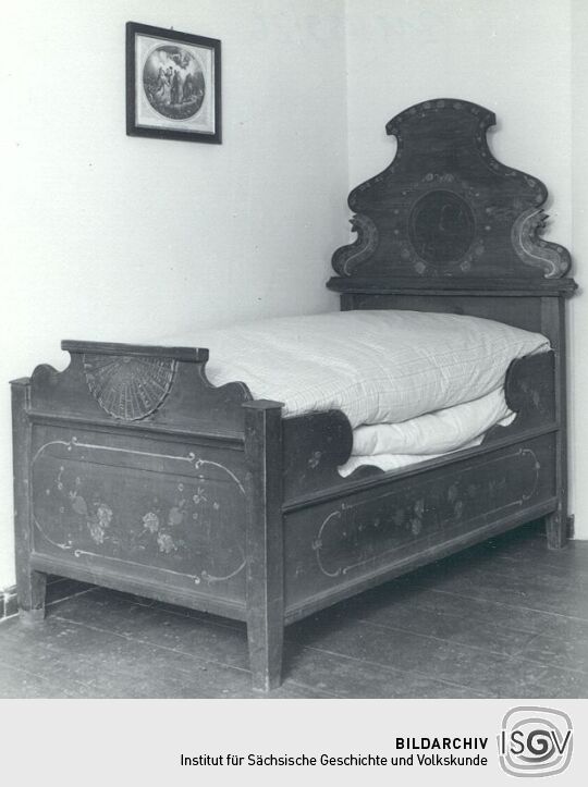 Giebelbett im Städtischen Museum Glauchau