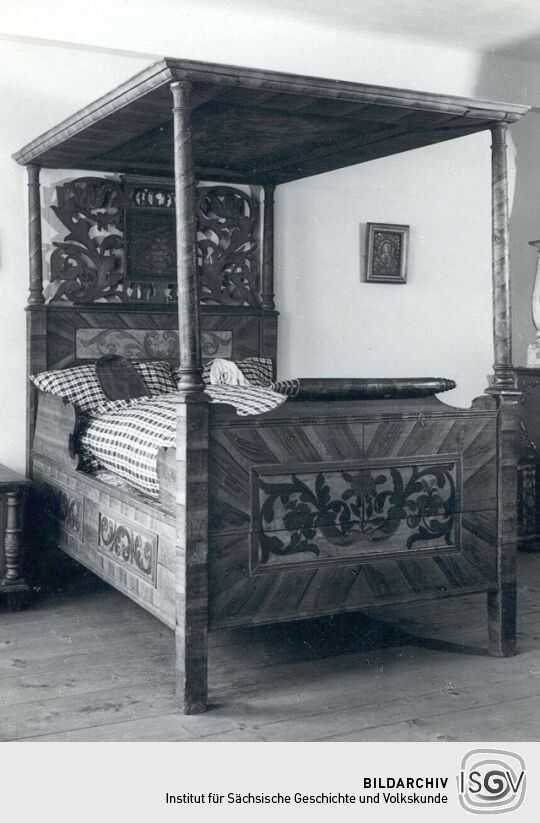 Himmelbett im Museum Plauen