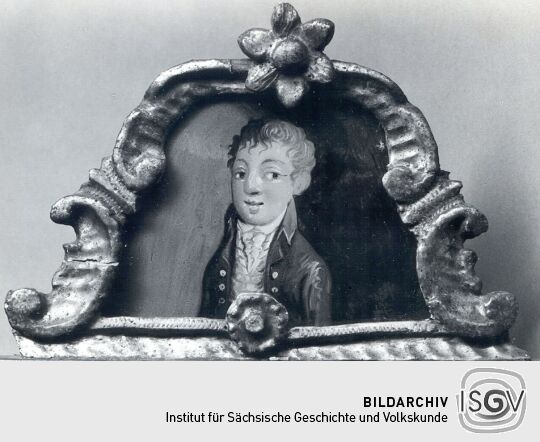 Wandspiegel im Heimatmuseum Sebnitz