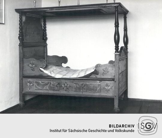 Himmelbett im Heimatmuseum Kriebstein