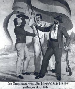 Bild: Schützentafel aus dem Schützenzelt Großschönau