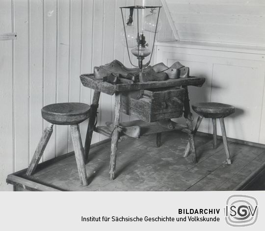 Schustertisch aus dem Heimatmuseum Rabenau