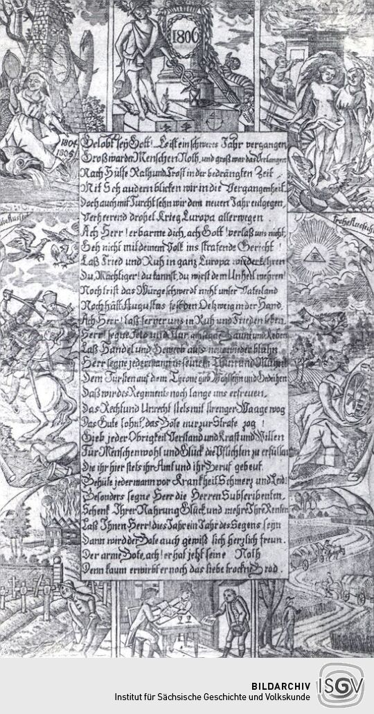 Neujahrswunsch auf das Jahr 1806