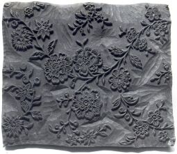 Bild: Blaudruckmodel im Heimatmuseum Reichenbach