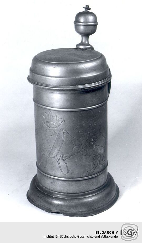 Bierkrug im Heimatmuseum Lommatzsch