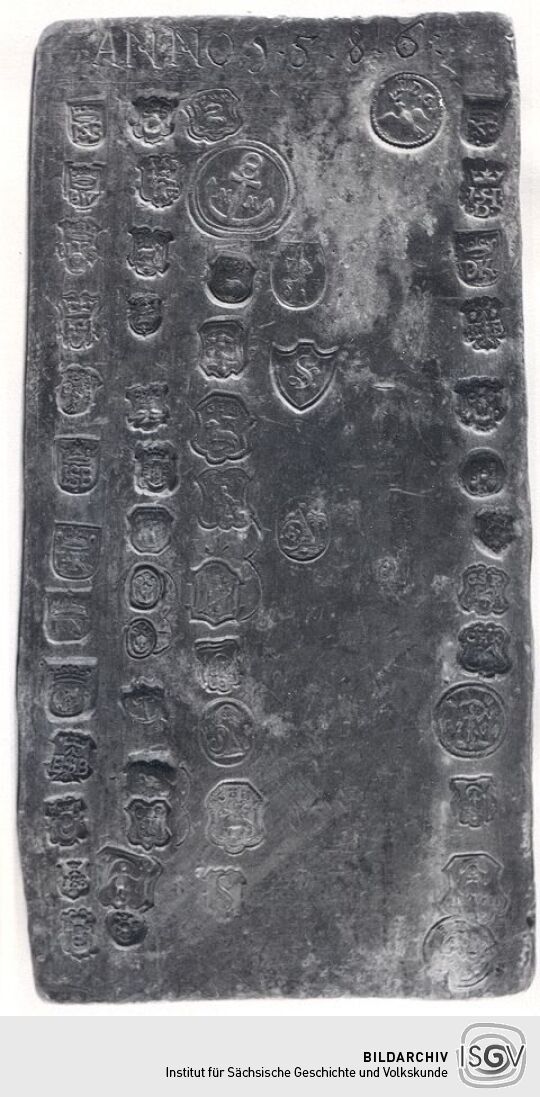 Zinnmarkentafel im Stadtmuseum Zittau