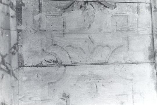 Holzbalkendecke in Eckartsberg, Detail