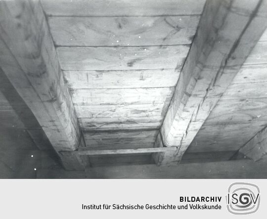 Holzbalkendecke in Eckartsberg