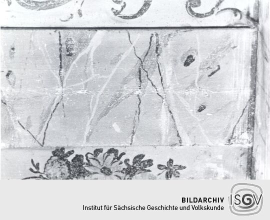Holzbalkendecke in Eckartsberg, Detail