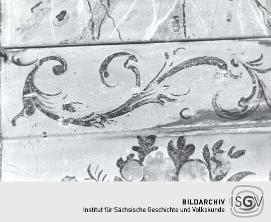 Holzbalkendecke in Eckartsberg, Detail