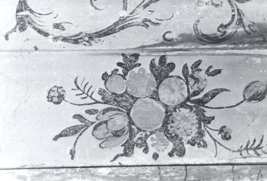 Holzbalkendecke in Eckartsberg, Detail