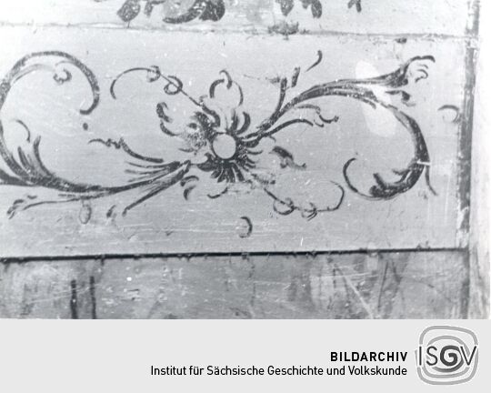 Holzbalkendecke in Eckartsberg, Detail