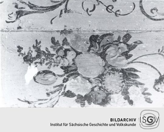 Holzbalkendecke in Eckartsberg, Detail
