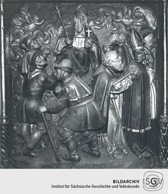 Emporenrelief in der St. Annenkirche von Annaberg