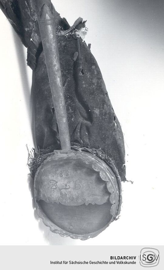 Klingelbeutel aus dem Heimatmuseum Frohburg