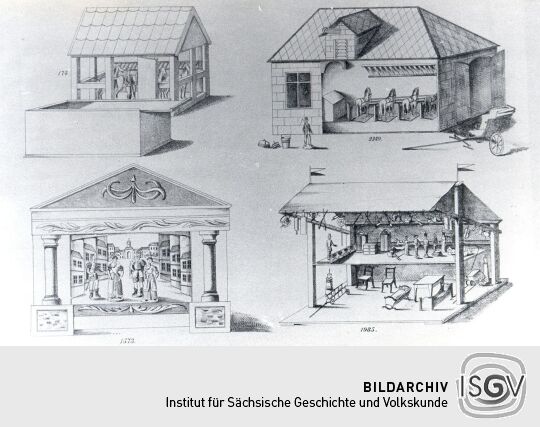 Blatt eines Spielzeugmusterbuches aus Waldkirchen