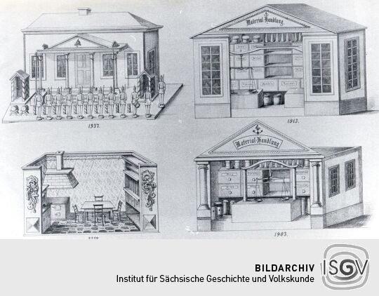 Blatt eines Spielzeugmusterbuches aus Waldkirchen