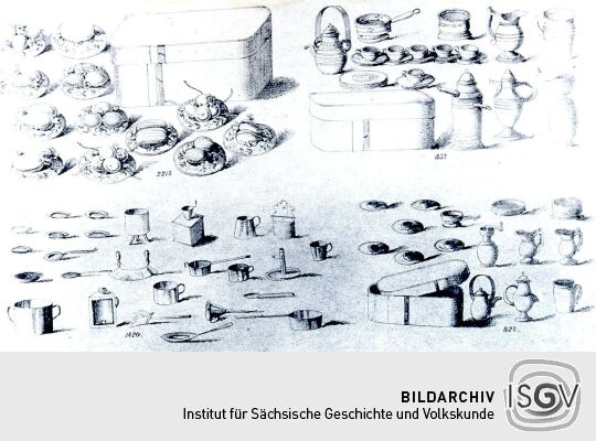 Blatt eines Spielzeugmusterbuches aus Waldkirchen