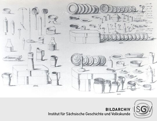 Blatt eines Spielzeugmusterbuches aus Waldkirchen