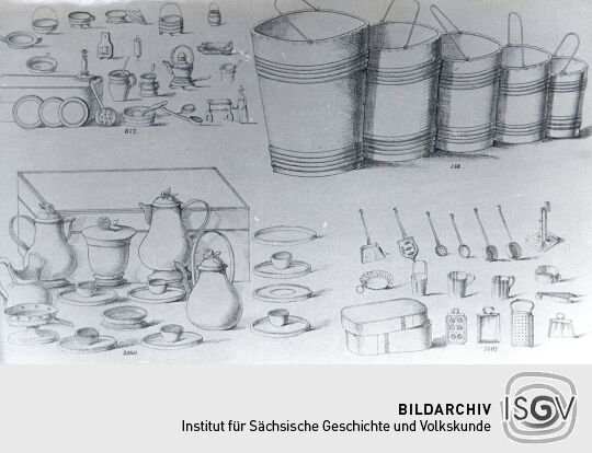 Blatt eines Spielzeugmusterbuches aus Waldkirchen