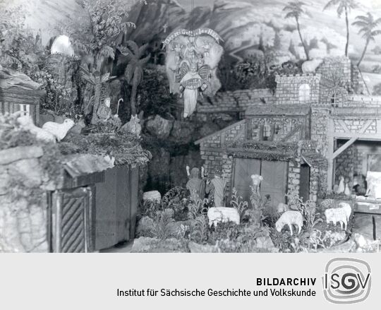 Teil eines Weihnachtsberges aus Brünlos