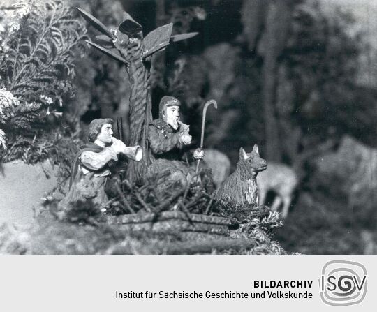 Teil eines Weihnachtsberges aus Brünlos