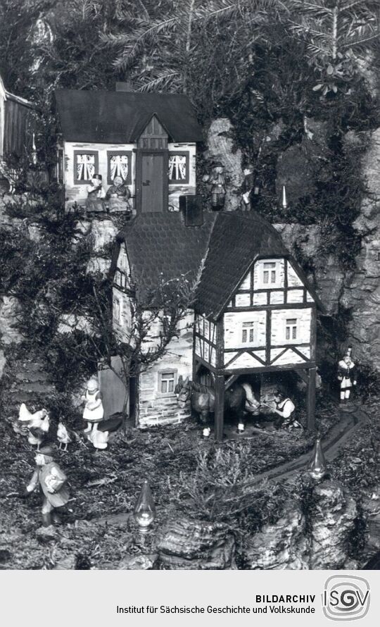 Teilansicht eines Weihnachtsberges