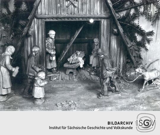 Teilansicht eines Weihnachtsberges