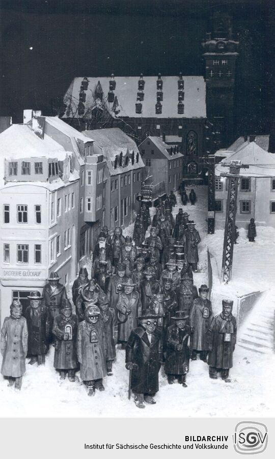 Teil eines Weihnachtsberges