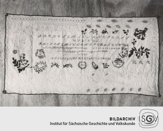 Sticktuch aus dem Stadtmuseum Großenhain